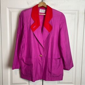 Vintage 100% SILK Blazer Oversized MR. JAX